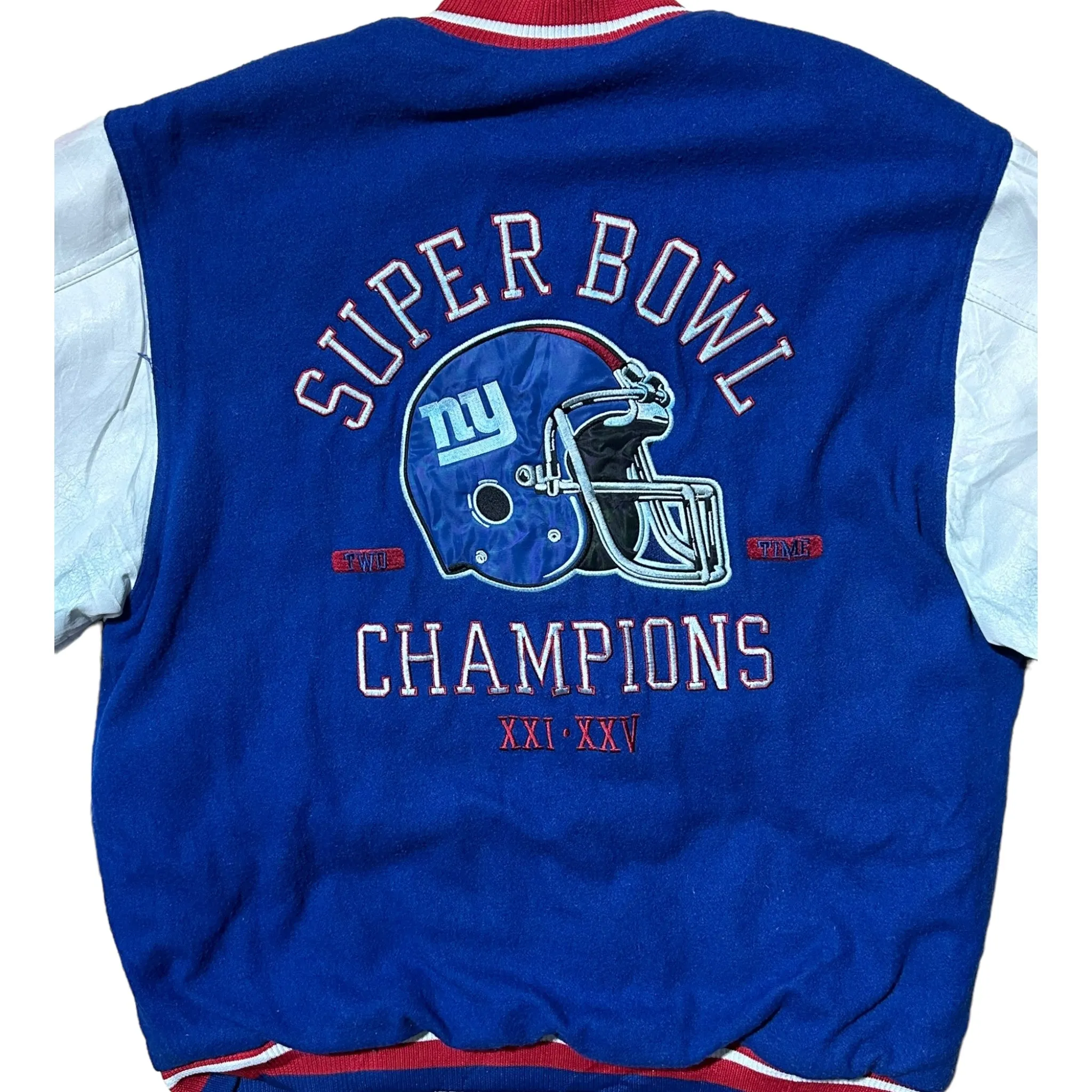 Reebok Vintage Official NFL New York Giants Super Bowl Varsity Jacket