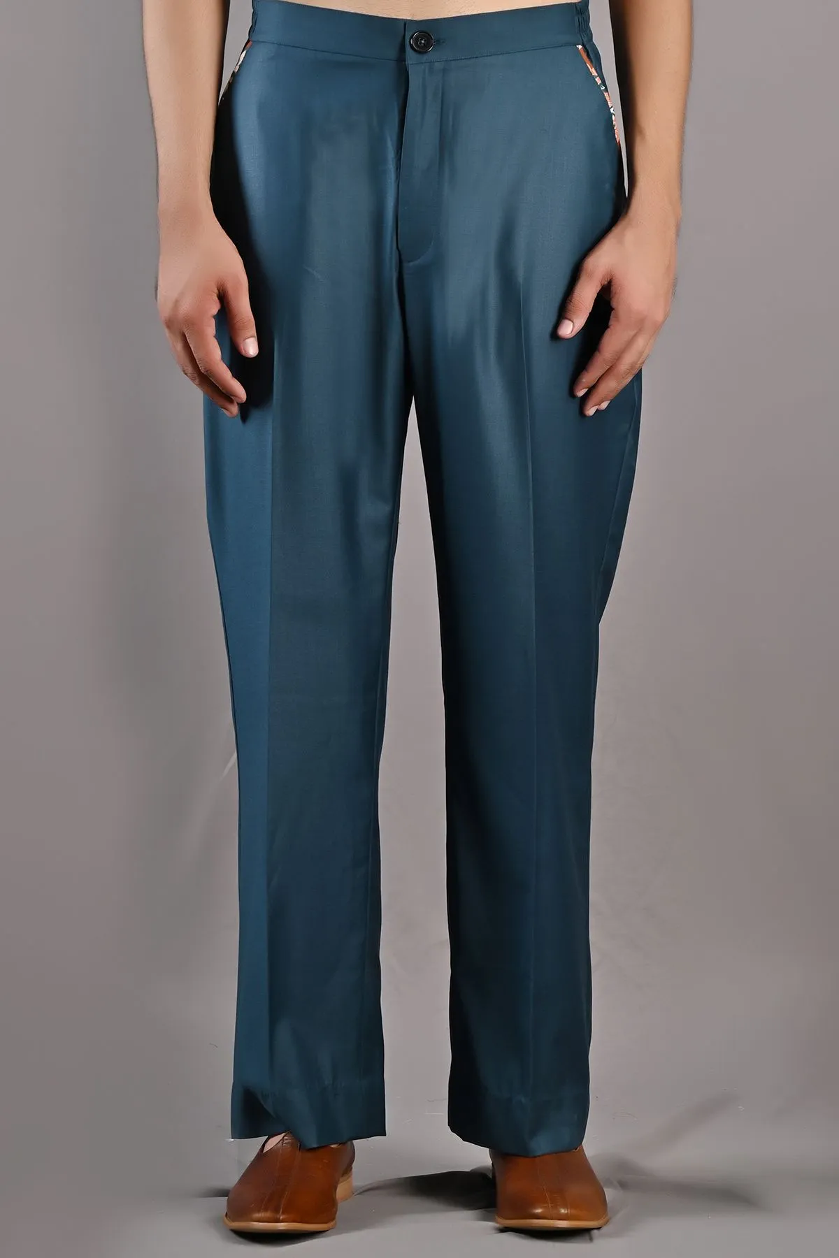 Ren Multi Printed Bandhgala Jacket With Pant
