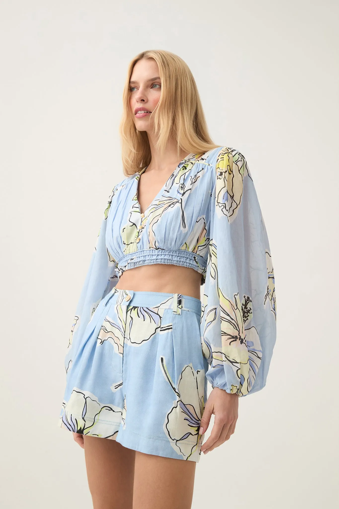 Romantica Voile Crop Top