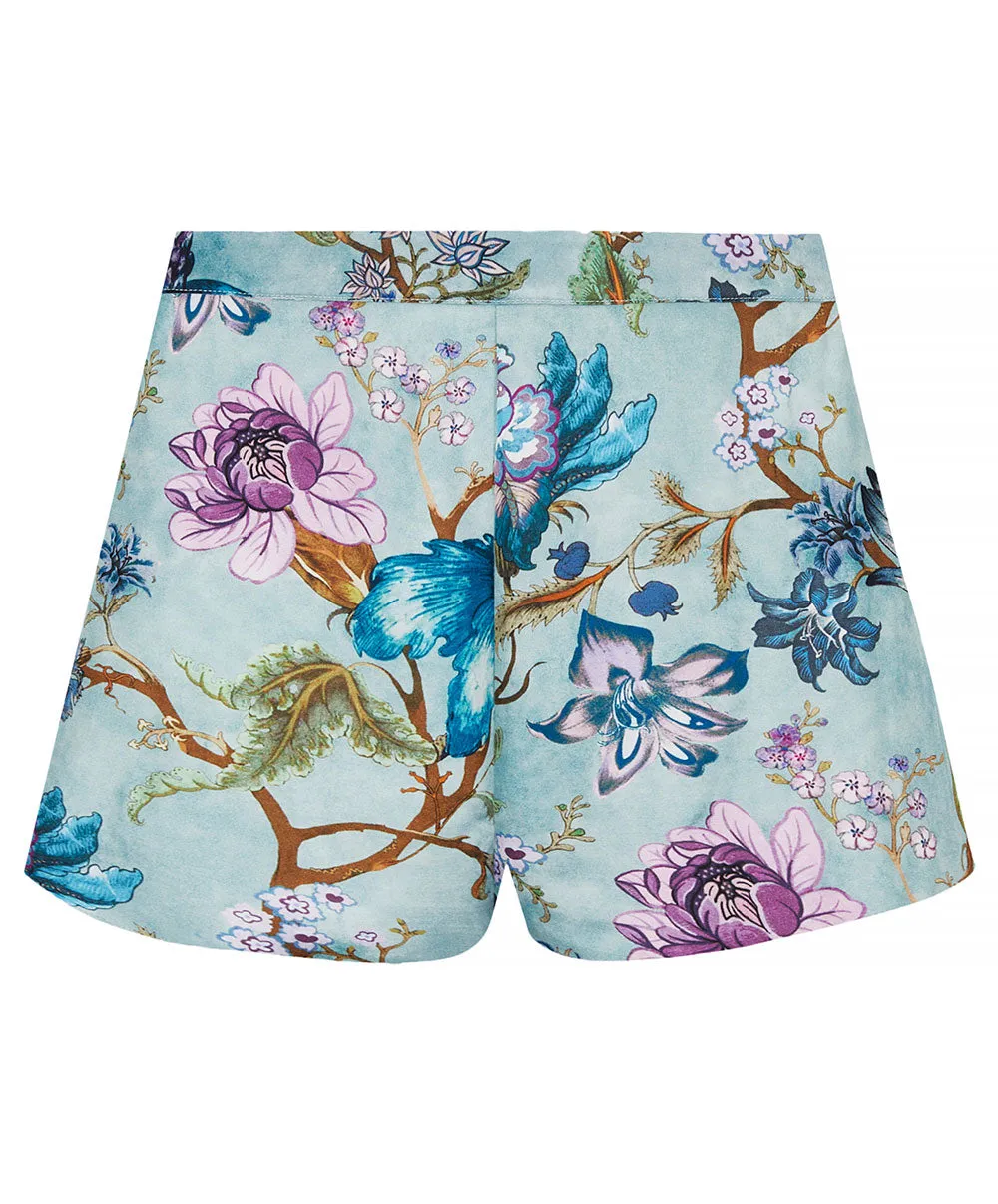 Short en satin de viscose