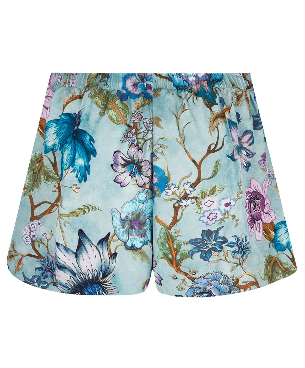 Short en satin de viscose