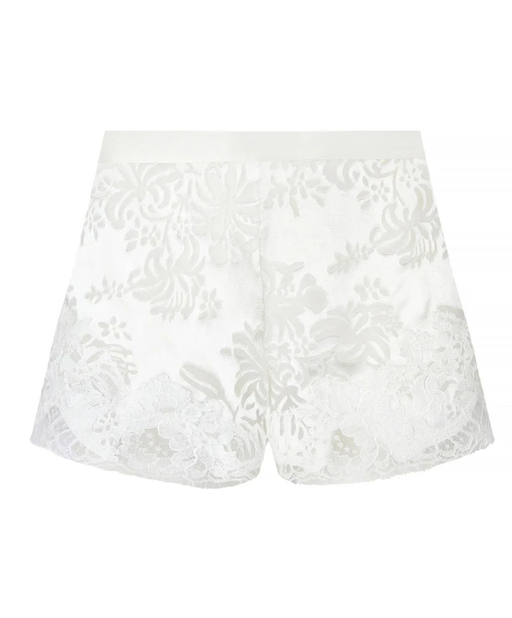 Short en soie et viscose