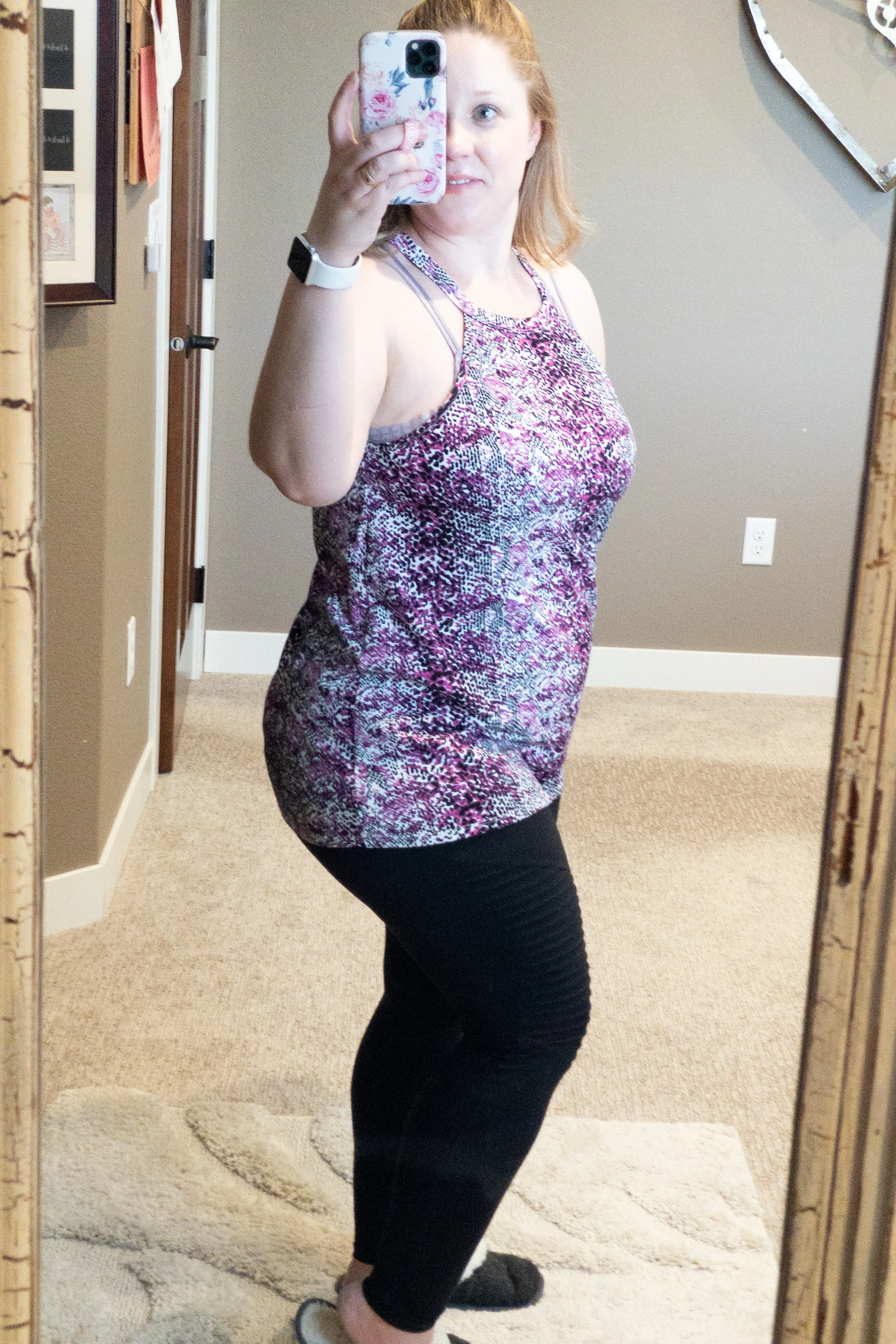 Snake Print Halter Top in Fuchsia