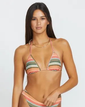 Sol Song Slide Triangle Bikini Top - MULTI
