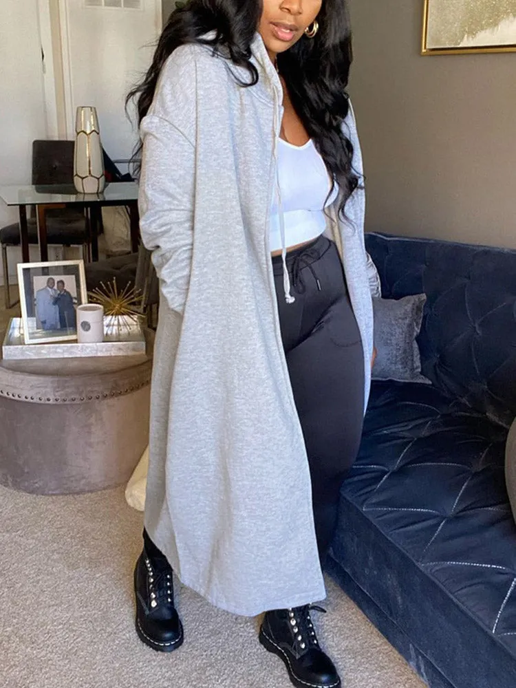 Split Joint Hooded Outerwear