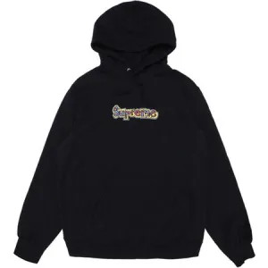 Supreme Gonz Logo Hooded Sweatshirt- Black