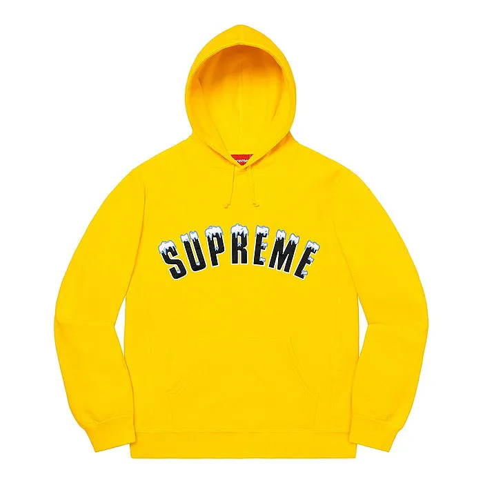 Supreme Icy Arc Hooded Sweatshirt- Yellow
