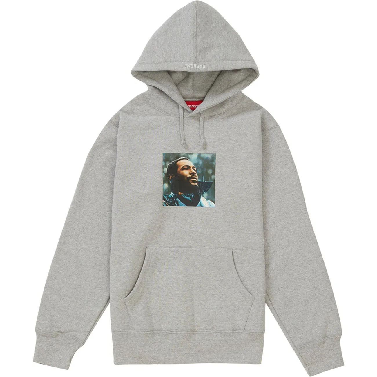 Supreme Marvin Gaye Hooded Sweatshirt- Heather Grey