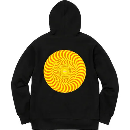 Supreme/Spitfire Hooded Sweatshirt- Black