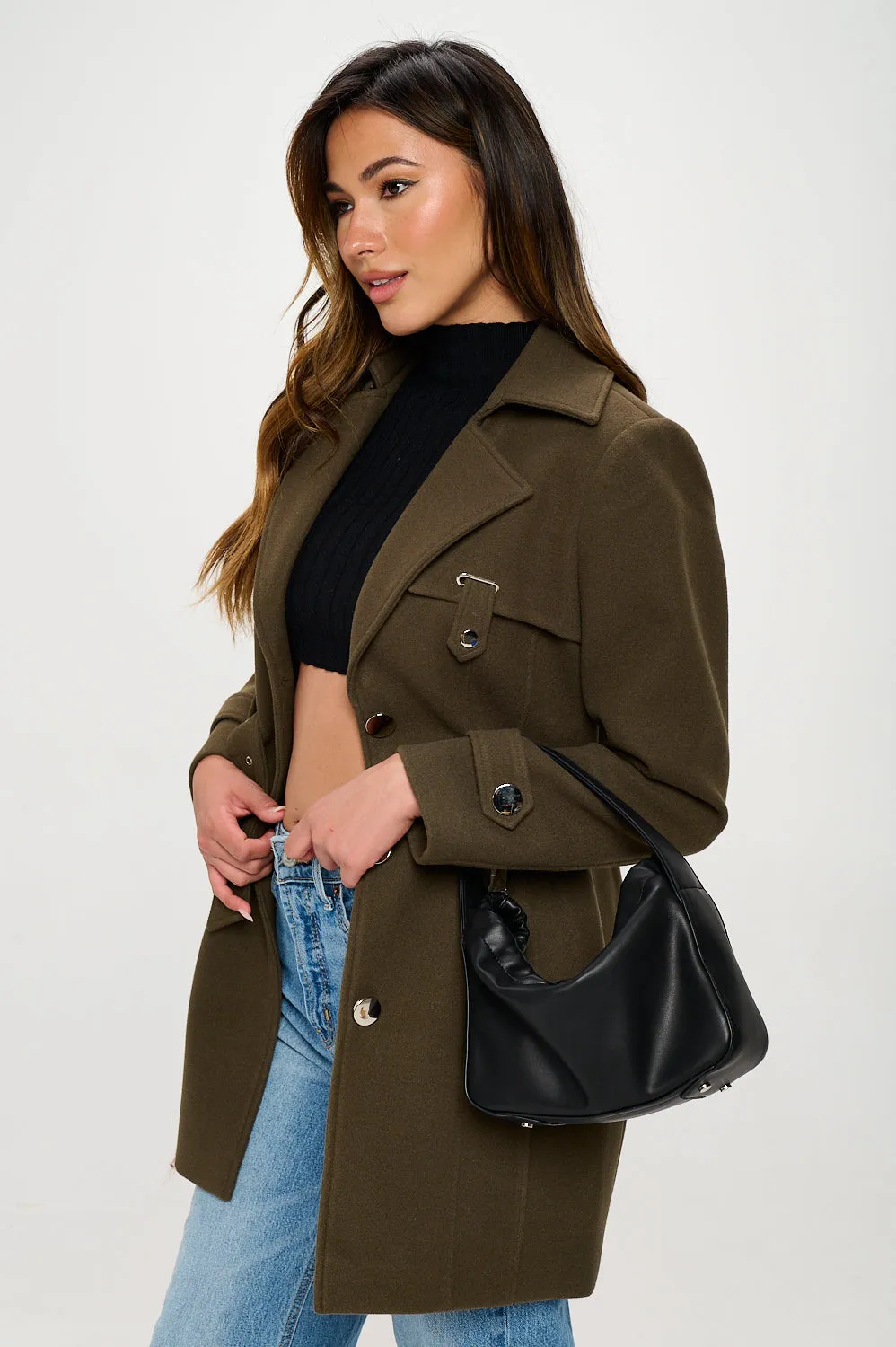 Terra Tactical Vegan Wool Peacoat