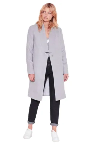 The Fifth Label Women's Grey Go-To Long Peacoat – Size Small