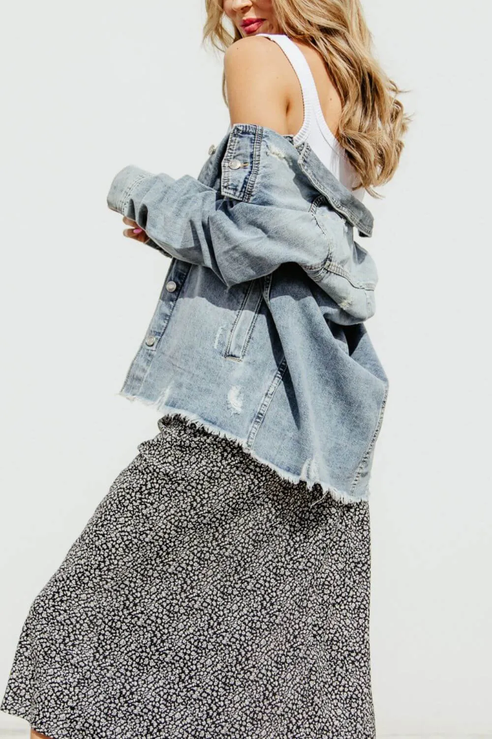 Thread & Supply Villa Denim Jacket for Women in Medium Wash | J1133CDTS-DENIM