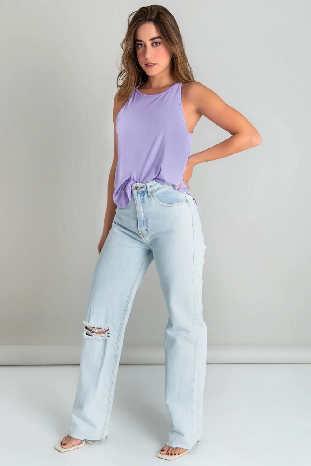 Top halter con tirantes