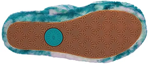 UGG Women's OH Yeah Marble Slipper, Aquatic Blue, 8