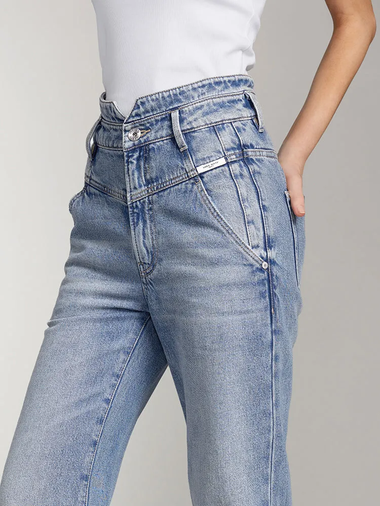 V-Shape Waist Flared Jeans