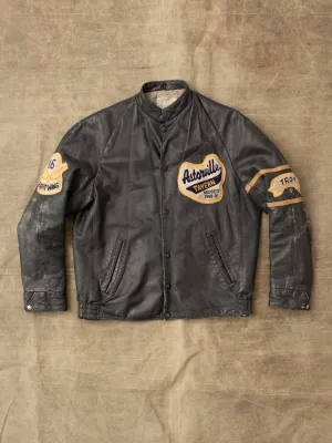 Vintage 1990-91 Astonville Tavern Leather Varsity Jacket Size 40
