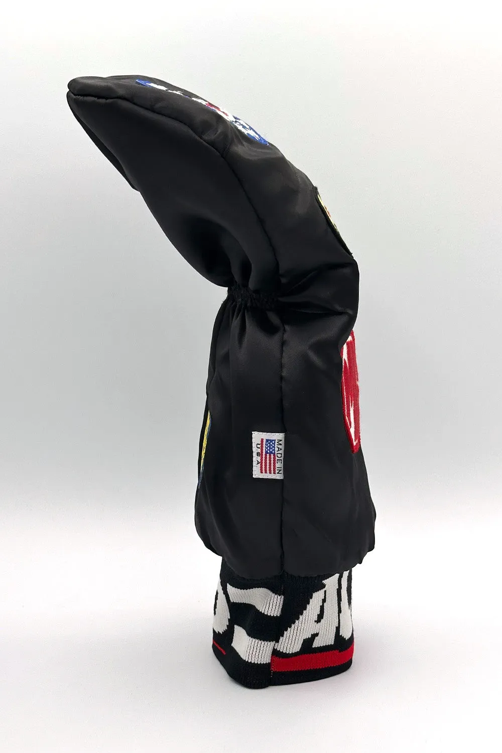 Vintage Custom Head Cover Set  / Driver / 1W / Fairway Wood / FW / Utility / Hybrid / UT / Black / OGHCP001-Black Set
