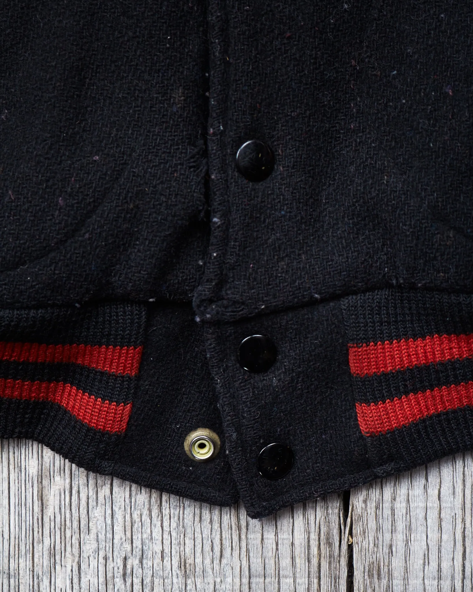 Vintage Made In USA Butwin Leather Sleeves Varsity Jacket Size 40