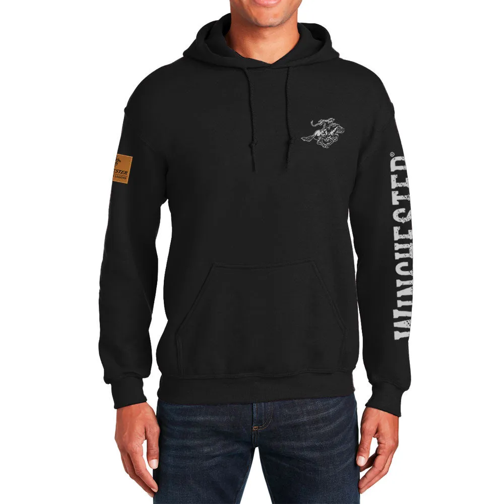 Winchester Legend - Legend Rider Flag - Fleece Pullover Hoodie - Made in USA