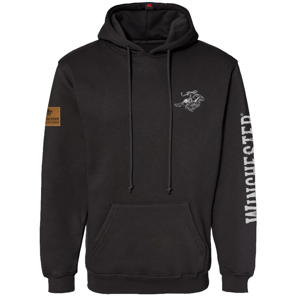 Winchester Legend - Legend Rider Flag - Fleece Pullover Hoodie - Made in USA