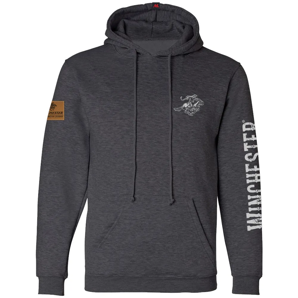 Winchester Legend - Legend Rider Flag - Fleece Pullover Hoodie - Made in USA