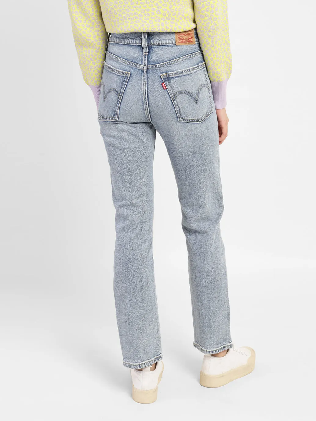 Women's 70s Blue Wideleg Fit High Rise Jeans