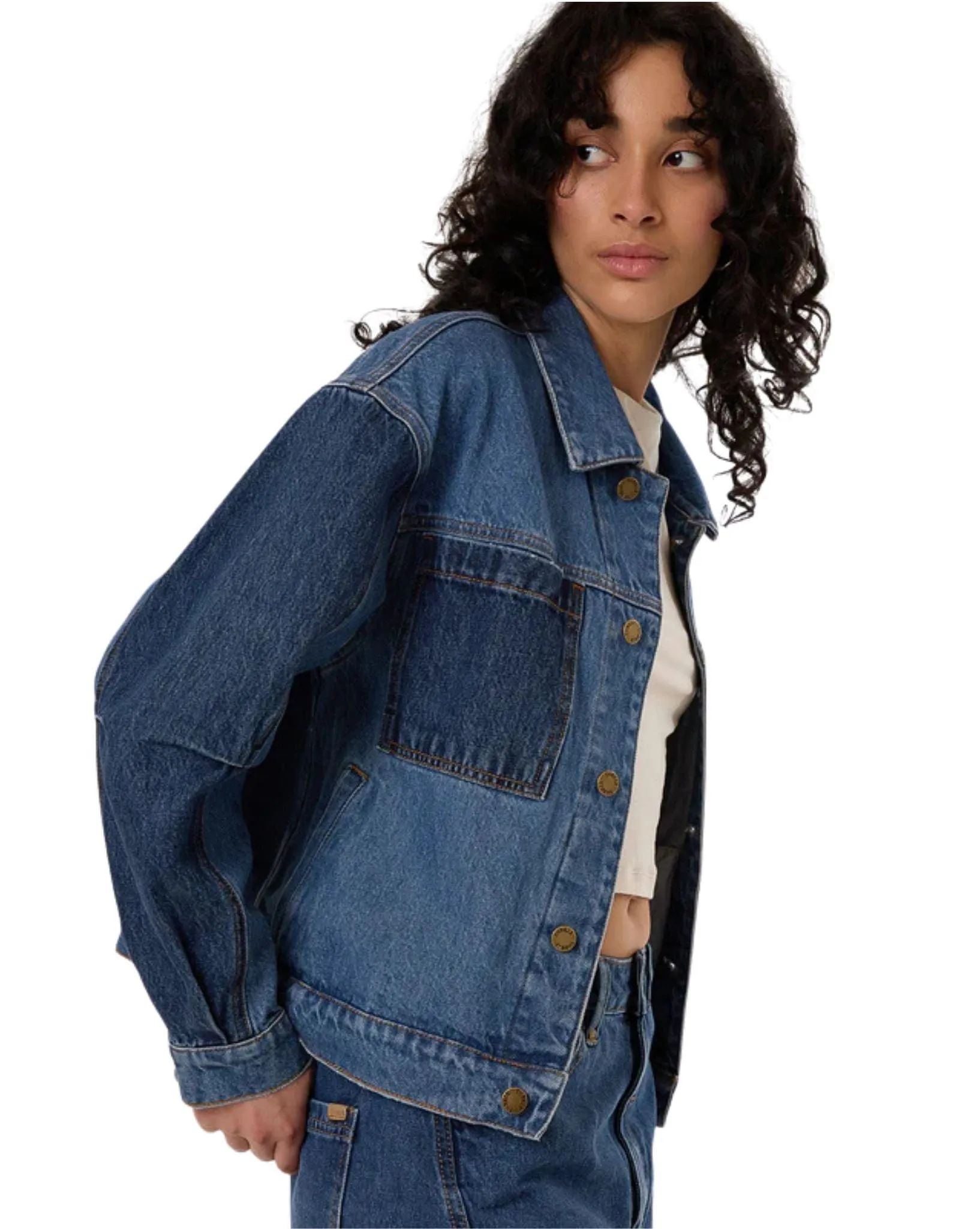 Womens Bailey Jacket - Two Tone Blue