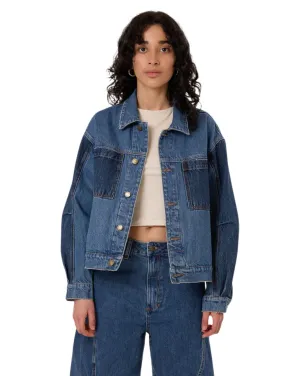 Womens Bailey Jacket - Two Tone Blue