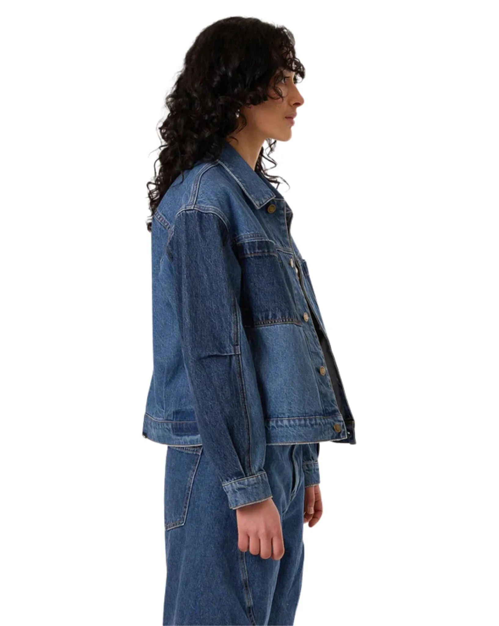 Womens Bailey Jacket - Two Tone Blue