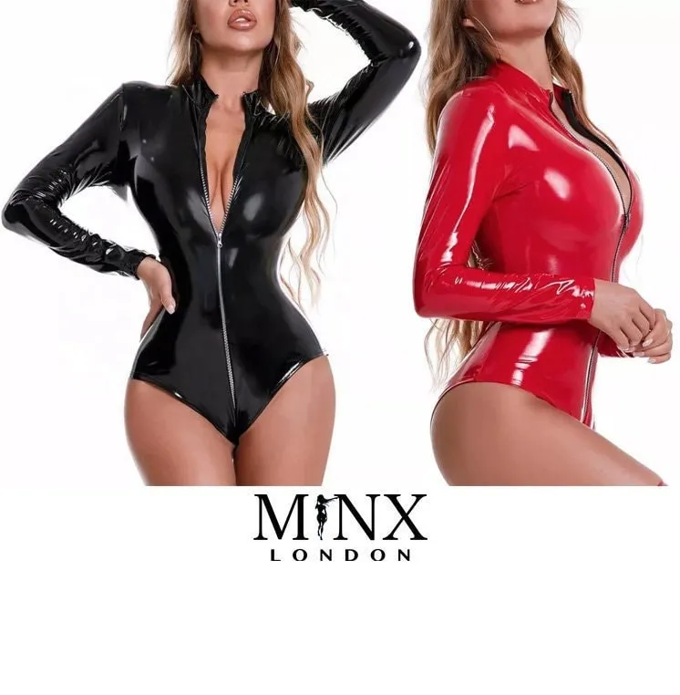 Womens Bodysuit | Womens Bodysuits | Leather Bodysuit | Womens Leather Bodysuit | Leather Lingerie | Womens Clubwear | Sexy Bodysuit