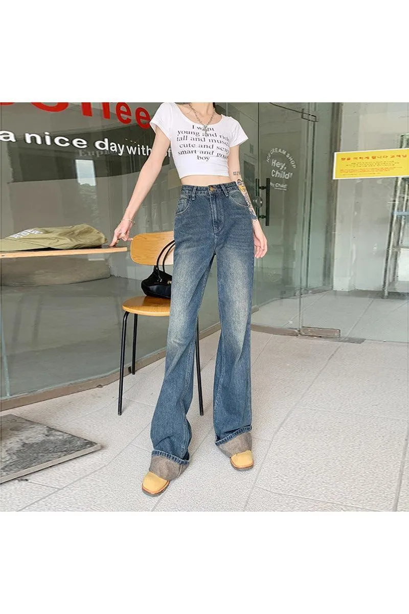 Women's Straight Flared Jeans