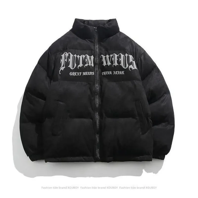 Y2K Fashion Retro Stitching Niche Design Thick Cotton Coat Winter