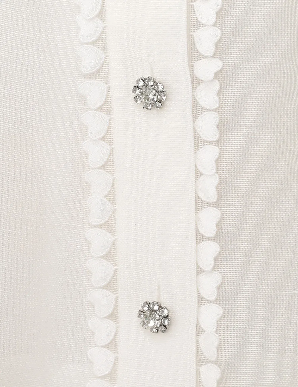 ZIMMERMANN Crush Heart Embellished Blouse